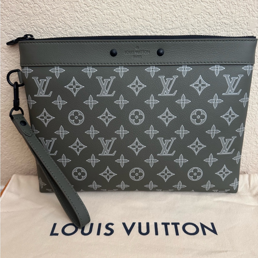 Louis Vuitton Olive Monogram Pouch